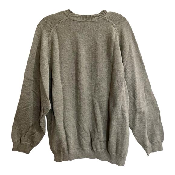 Lacoste Sweater Men Sz XL 6 Gray Crew Neck Pullover Cotton Jumper Preppy Casual - Picture 2 of 8